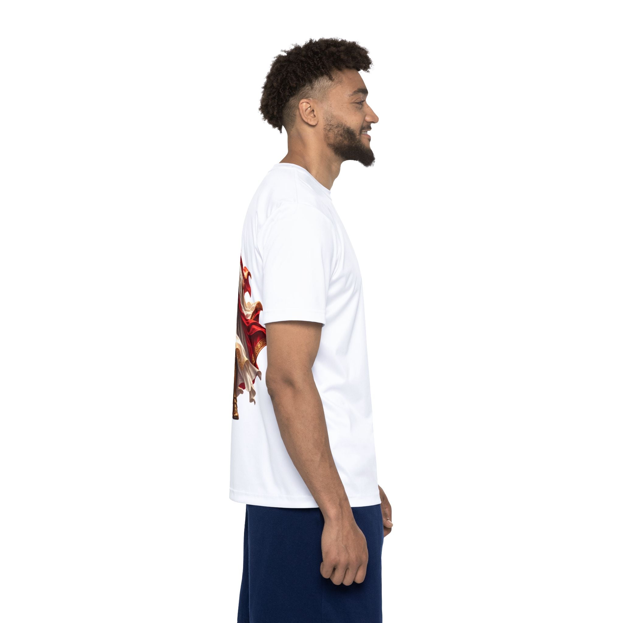 Christian Warrior Sports Jersey - Jesus with Sword All-Over Print Tee